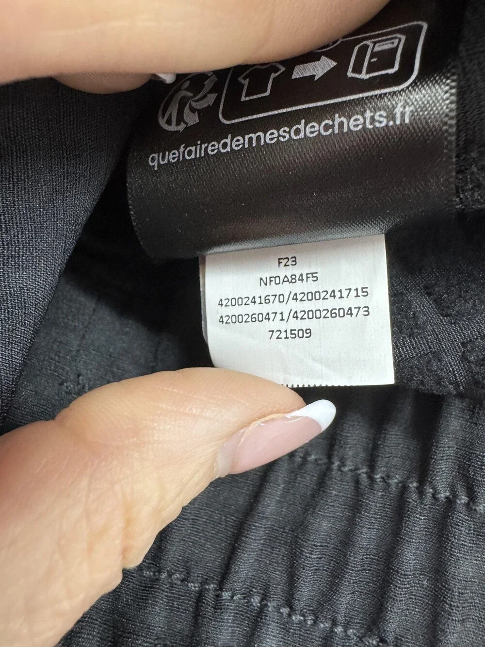 The North Face Jogger Pants Womens Small Black Tekware Grid Fleece Hiking Travel